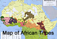 Map of African Tribes